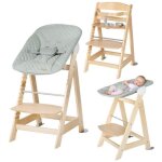 Chaise haute �volutive 2 - en - 1 - roba - born up - transat inclinable vert givr� 'roba style' inclus ...
