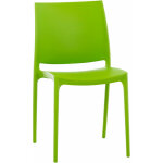 Clp - chaise de jardin empilable en polypropyl�ne couleur : vert