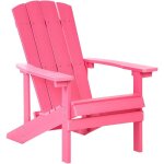 Chaise de jardin en plastique effet bois terrasse ext�rieur rose adirondack