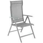 Chaise de jardin pliable, bain de soleil, transat, si�ge d'ext�rieur, cadre en aluminium robuste, dossier ...