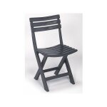 Ipae progarden - chaise de jardin pliante birki gris anthracite - progarden