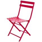 Chaise de jardin pliante couleur : rouge