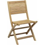 Gardeness - chaise de jardin pliante robuste sans accoudoirs en teck pliant