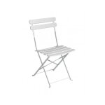 Moia spa - chaise de jardin pliante structure en fer ivoire - urbino