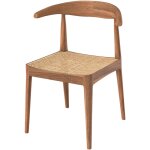 Chaise en bois de teck et tressage cannage en rotin - java