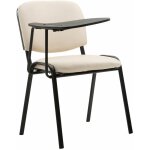Chaise ken en similicuir avec tablette rabattable cr�me