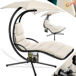 Chaise longue flottante avec parasol chaise longue suspendue chaise longue h200 l194 l100 cm chaise longue ...