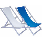 Lif - chaise longue inclinable 'favignana' avec serviette bleue Lif - chaise longue inclinable 'favignana' avec serviette bleue
