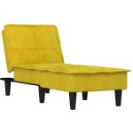 Chaise longue jaune velours vidaxl Chaise longue jaune velours vidaxl