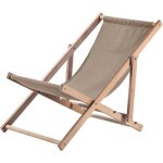 Chaise longue pliable en bois pour se dtendre confortablement  la plage, sur le balcon ou dans le jardin, ...