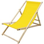 Chaise longue pliante chilienne en bois de pin, jaune, dossier rglable, 3 positions de couchage, jusqu' ...