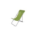 Chaise longue pliante chilienne m�tal vert 85x56x90cm