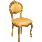 Chaise louis xvi en bois 90x45x42 fauteuil de salon or fauteuil de salle  manger retro style franais ...