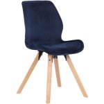 Chaise de lune bleue, velours