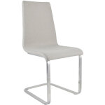 Tommychairs - chaise cantilever london avec pieds en acier chrom haute rsistance et assise en bois ...
