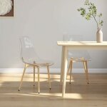 Vidaxl - chaises à manger lot de 2 transparent pet Vidaxl - chaises à manger lot de 2 transparent pet