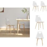 Chaises � manger lot de 2 transparent pet - chaise de salle � manger - chaise transparente - chaise design ...