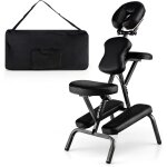 Chaise de massage pliante hauteur rglable 110 - 120 cm, chaise de thrapie portable ergonomique avec ...
