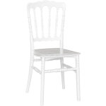 Okaffarefatto - chaise napol�on en plastique mod�le renforc� blanc