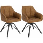 Woltu - chaise pivotante à 360°, lot de 2, chaise salle à manger scandinave, fauteuil en faux cuir vintage, ... Woltu - chaise pivotante à 360°, lot de 2, chaise salle à manger scandinave, fauteuil en faux cuir vintage, ...