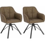 Woltu - chaise pivotante à 360°, lot de 2, chaise salle à manger scandinave, fauteuil en faux cuir vintage, ... Woltu - chaise pivotante à 360°, lot de 2, chaise salle à manger scandinave, fauteuil en faux cuir vintage, ...