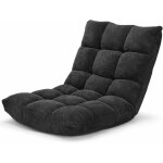 Goplus - chaise de plancher pliable, tatami canape fauteuil pliant paresseux - lits, chaise de lit avec ...