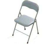 Homeness - chaise pliante de l'int�rieur ou d'acier ext�rieur avec si�ge et dos dans ppcp rembourr� closy ...