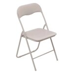 5five simply smart ? chaise pliante en pvc ? structure en m�tal ? hauteur d'assise 43 cm ? pliable pour ...