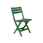 Chaise refermable pinta en polypropyle'ne vert 41x40x80 cm pour exte'rieur