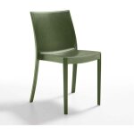 Chaise de restaurant bar jardin empilable en polypropyl�ne pour l'ext�rieur et l'int�rieur perla bica ...