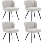 Wahson office chairs - chaise salle  manger lot de 4 chaise de cuisine rembourr avec pieds mtal chaise ...