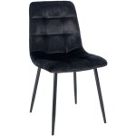 Clp - chaise de salle � manger �l�gante avec session de velours matelass� confortable diff�rentes couleurs ...