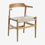 Sklum - chaise de salle � manger en bois de fr�ne new noel