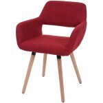 Chaise de salle à manger bureau visiteur sans roulette design rétro en tissu rouge pied en métal 040002155 ... Chaise de salle à manger bureau visiteur sans roulette design rétro en tissu rouge pied en métal 040002155 ...