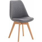 Clp - chaise de salle à manger / cuisine linares gris tissu Clp - chaise de salle à manger / cuisine linares gris tissu