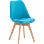 Clp - chaise de salle � manger / cuisine linares turquoise tissu
