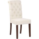 Clp ? chaise de salle � manger lisburn ? pieds en bois de caoutchouc ? rev�tement en velours 100% polyester ...