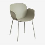 Chaise de salle � manger en polypropyl�ne et fer lynette sklum vert bambou