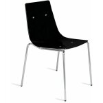 Chaises salle à manger en métal wind coque plastique noir Chaises salle à manger en métal wind coque plastique noir