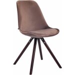 Chaise de salle à manger toulouse en velours avec pieds ronds marron cappuccino Chaise de salle à manger toulouse en velours avec pieds ronds marron cappuccino