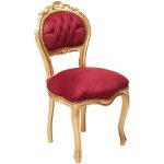 Biscottini - chaise de salon dore louis xvi 90x45x42 chaise en bois fauteuil de chambre  coucher style ...