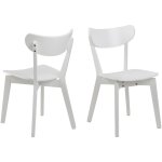 Hellin - chaises scandinaves en bois laqu� (lot de 2) - leta
