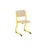 Sans marque - chaise scolaire appui sur table pitement rglable en hauteur t4  t6 - jaune - lot de ...