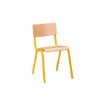 Chaise scolaire syllab taille 6 - cm2 / coll�ge / lyc�e jaune - lot de 2 - maxiburo