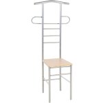 Chaise valet de nuit bois et m�tal design unique (lot de 2) vidaxl