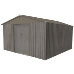 Chalet&jardin - abri jardin mtal - aspect bois vieilli 1010 - 9, 66 m - gris