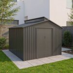 Chalet&jardin - abri jardin mtal - aspect bois vieilli 9384 - 7, 25 m - gris