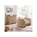 Les tendances - chambre bébé duo : lit 70 x 140 cm + commode a langer ahoi - chene - trend team Les tendances - chambre bébé duo : lit 70 x 140 cm + commode a langer ahoi - chene - trend team