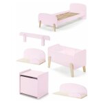 Chambre complte enfant 6p 'kiddy' rose