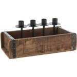 Chandelier de l'avent en forme de brique 30 x 15 cm - pour 4 bougies en b�ton - chandelier de no�l en ...